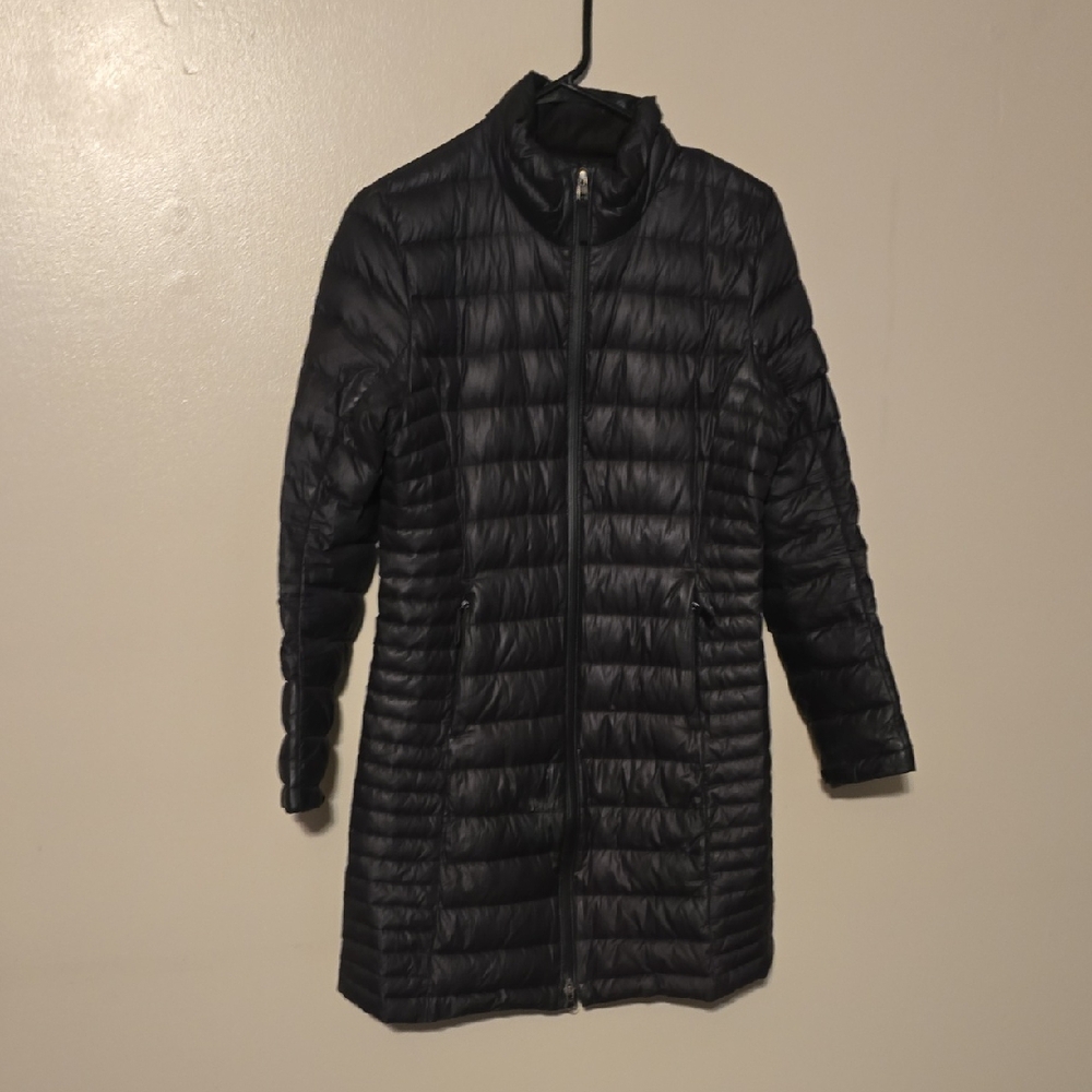 Patagonia Womens Fiona Long Parka Down Filled Puffer Jacket Black Size XS